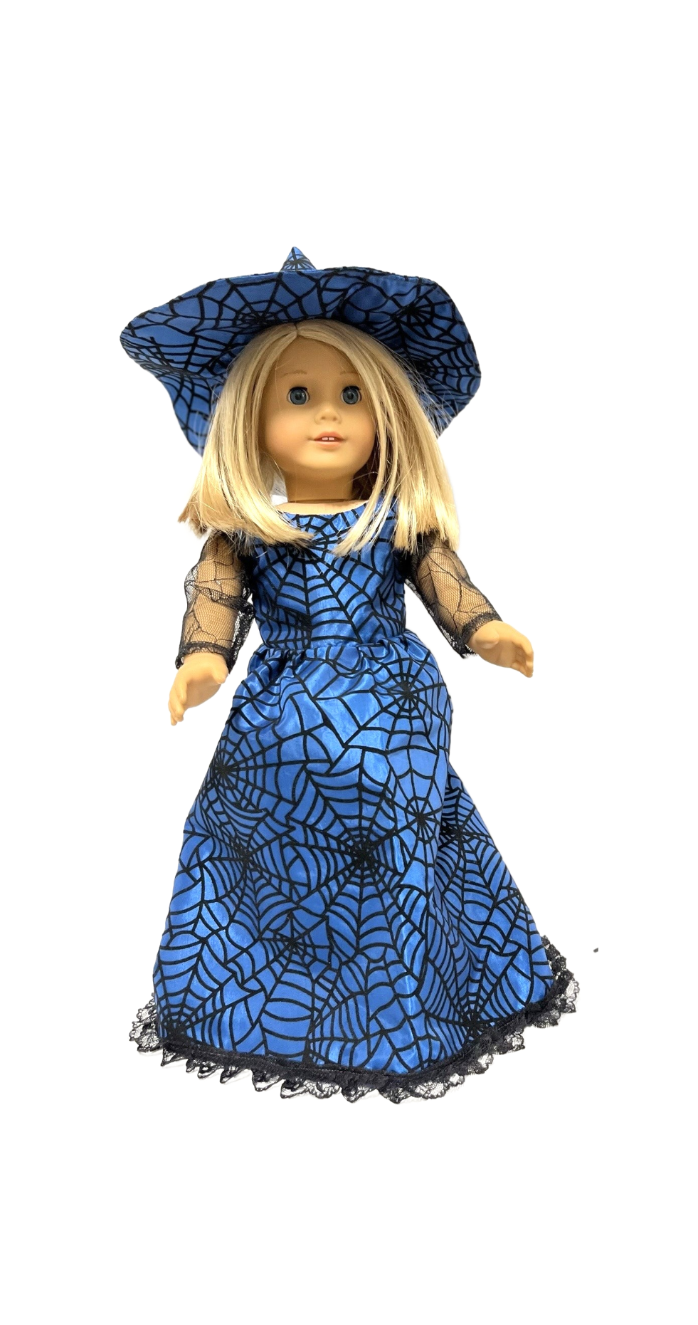 Blue Spiderweb Witch Costume