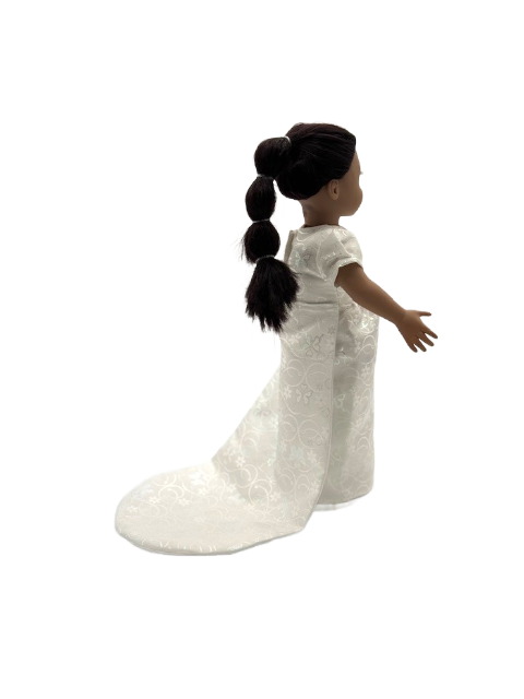 Elegant White Floral Gown