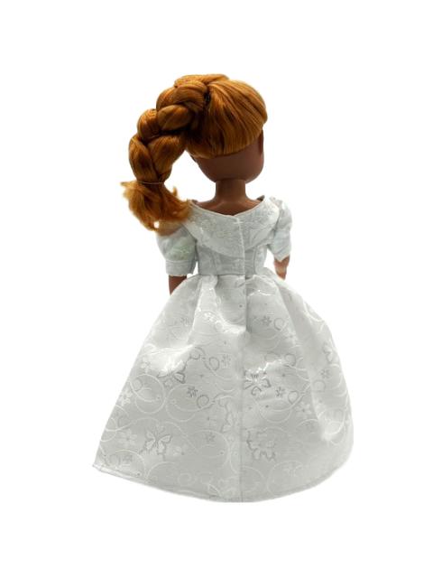 White Embroidered Formal Dress