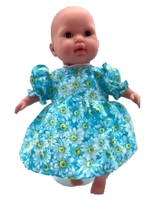 Blue Sunflower Dress and Bloomers