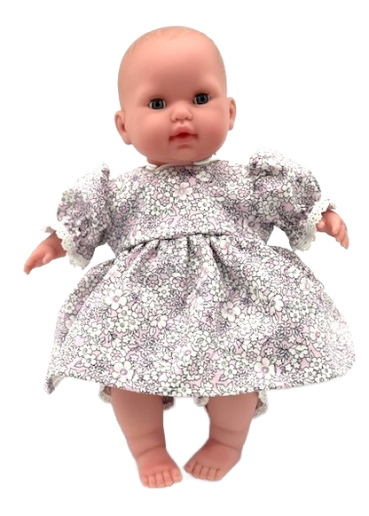 Lavender and Flowers Dress and Bloomers