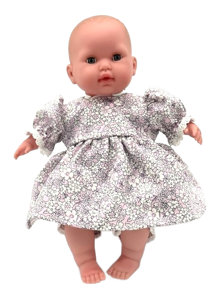 Lavender and Flowers Dress and Bloomers