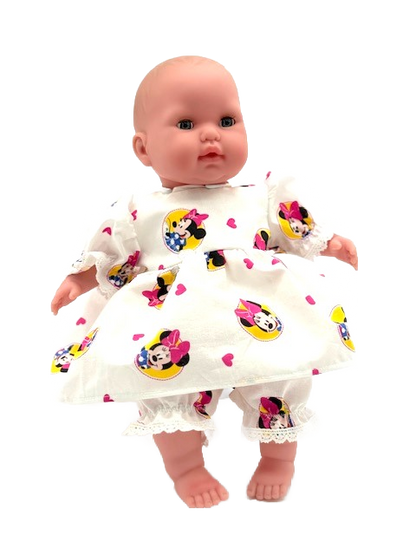 Minnie Mouse Hearts Dress and Bloomers