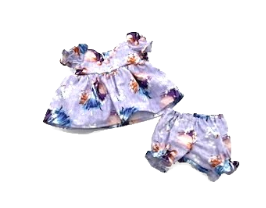 Lavender Princess Dress and Bloomers