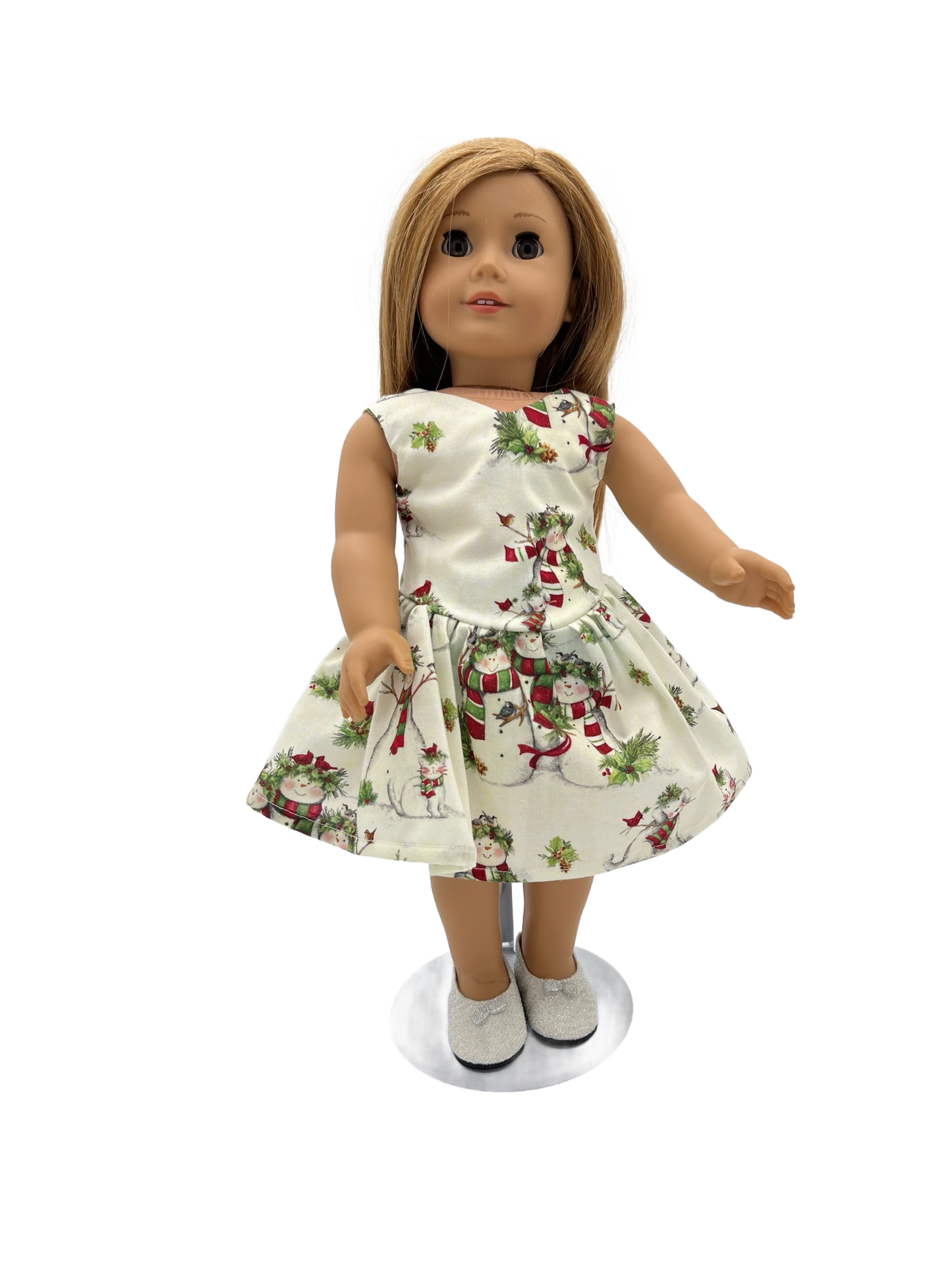 Snowman and Wreath Christmas Dress