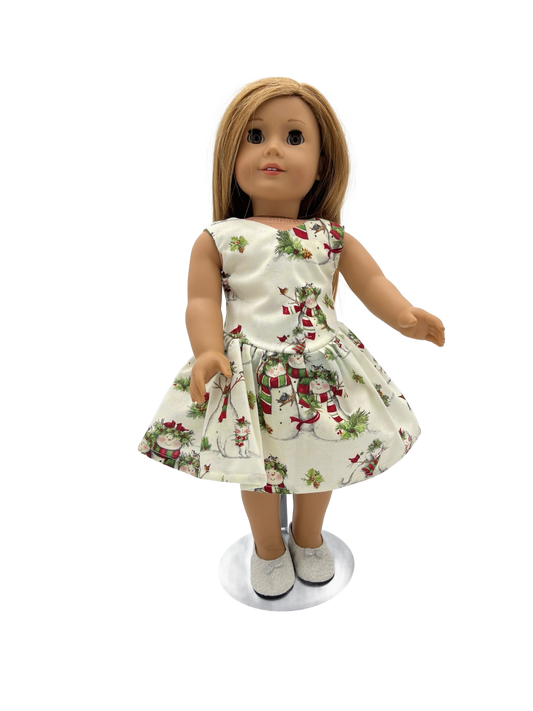 Snowman and Wreath Christmas Dress