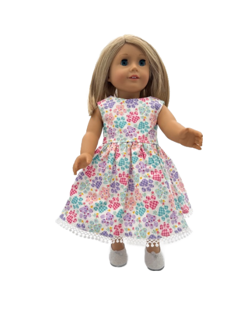 Hearts & Paws Print Dress