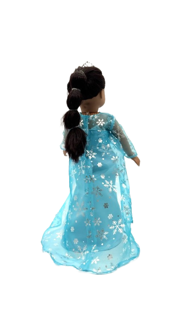 Ice Queen Inspired Dress for 18-inch dolls