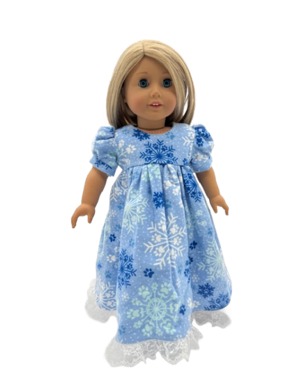 Blue Snowflake Nightgown