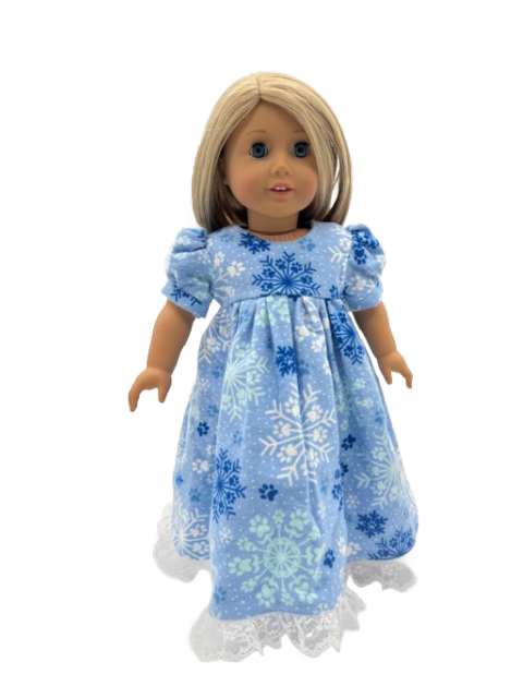 Blue Snowflake Nightgown