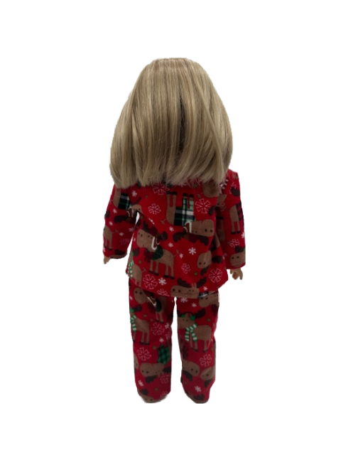 Festive Moose Pajama Set