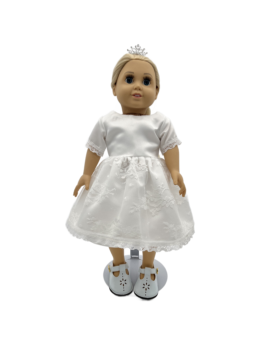 First Communion Dress and Veil
