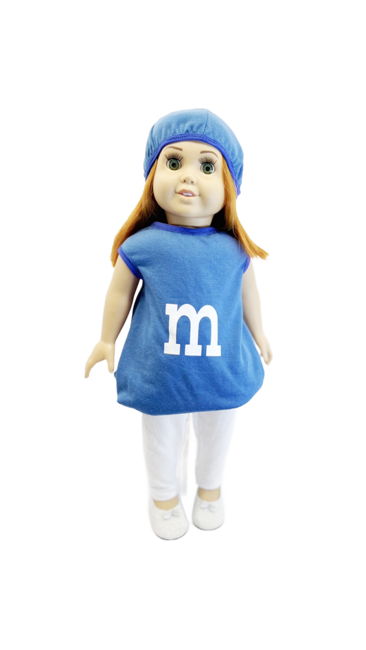 Blue Candy inspired 18-inch doll Halloween Costume