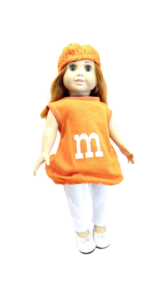 Orange Candy inspired 18-inch doll Halloween Costume
