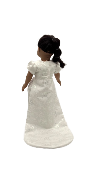 Elegant White Floral Gown