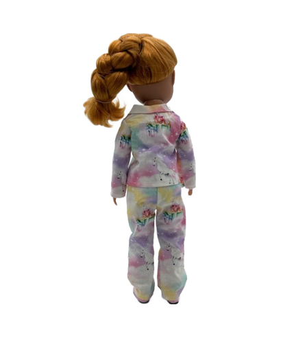 Pastel Rainbow and Unicorn Pajamas