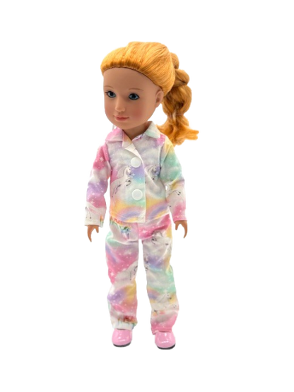 Pastel Rainbow and Unicorn Pajamas