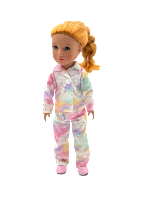 Pastel Rainbow and Unicorn Pajamas